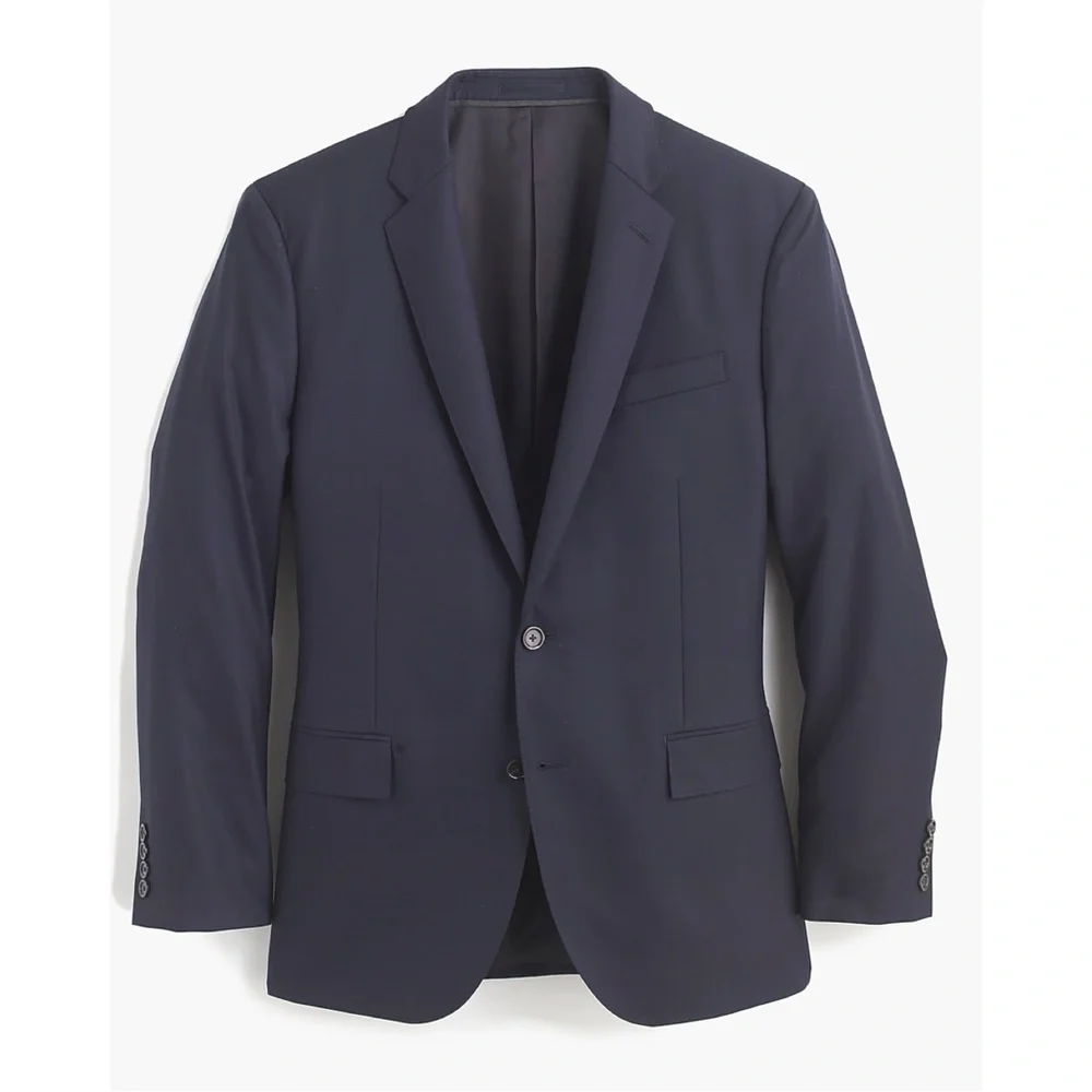 J. Crew Men’s Ludlow Classic-Fit Suit Jacket with Center Vent in Italian Wool
